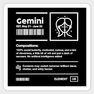 Gemini Sticker